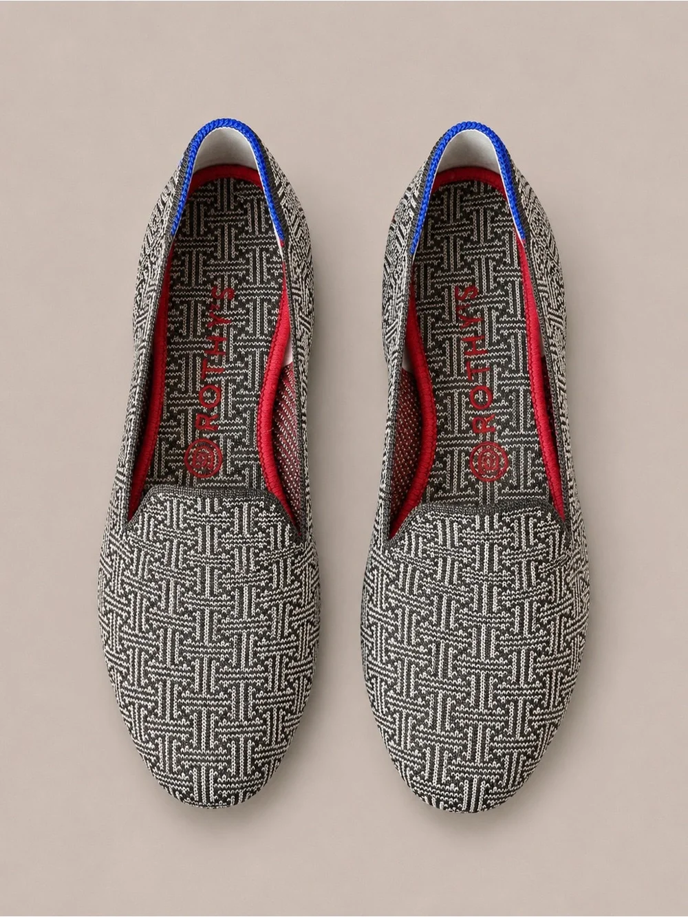 Rothy’s The Loafer Charcoal Grid Size 9.5 Retired